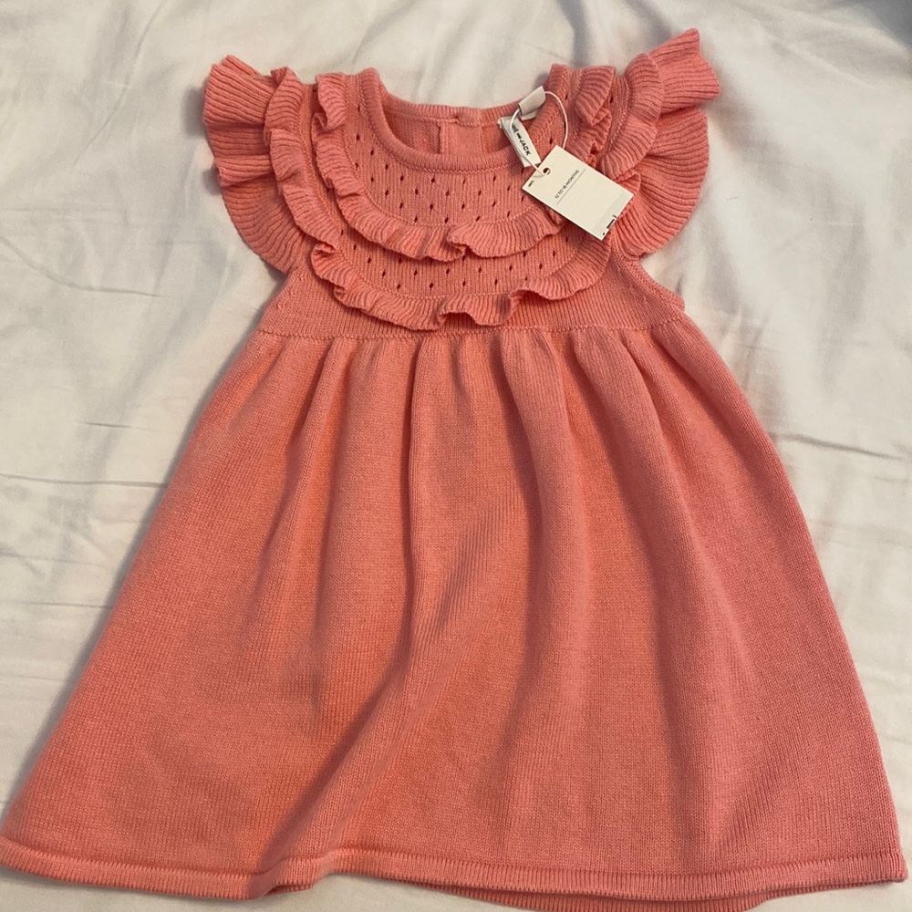 NWT Janie and Jack Pink Dress 12-18M